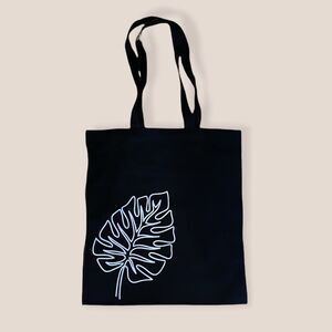 NWT Wool + Pepper Co. Monstera Leaf Cotton Tote Bag